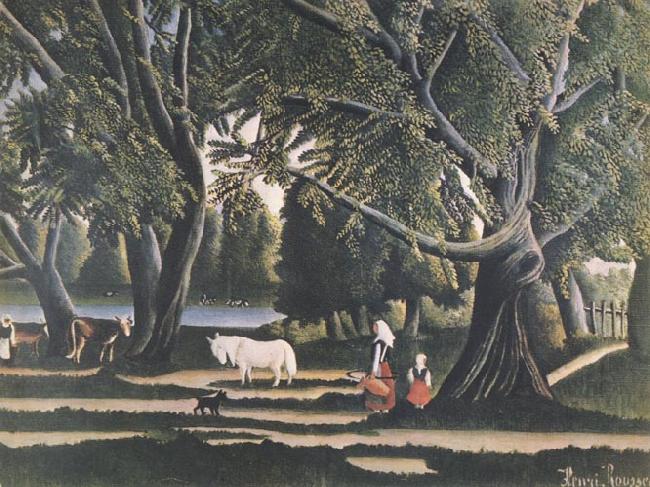 Henri Rousseau View of Brittany oil painting image